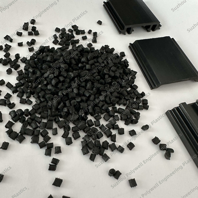 Plastic Recycle Material Polyamide Granules Black Nylon PA66 GF25 For Heat Insulation Strip